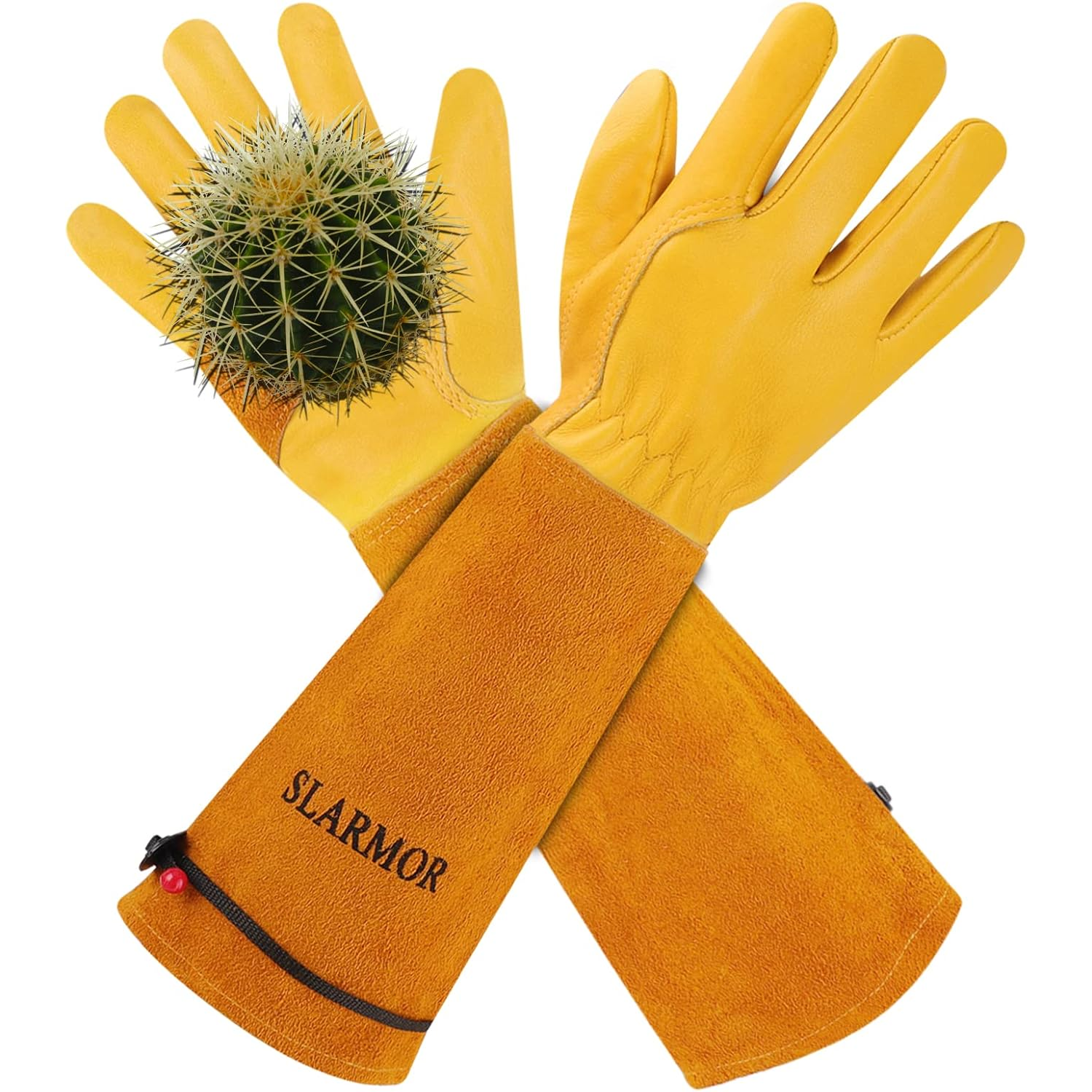 Long Gardening-Gloves Women/Men-Thorn proof Rose Pruning Heavy Duty Gauntlet-M
