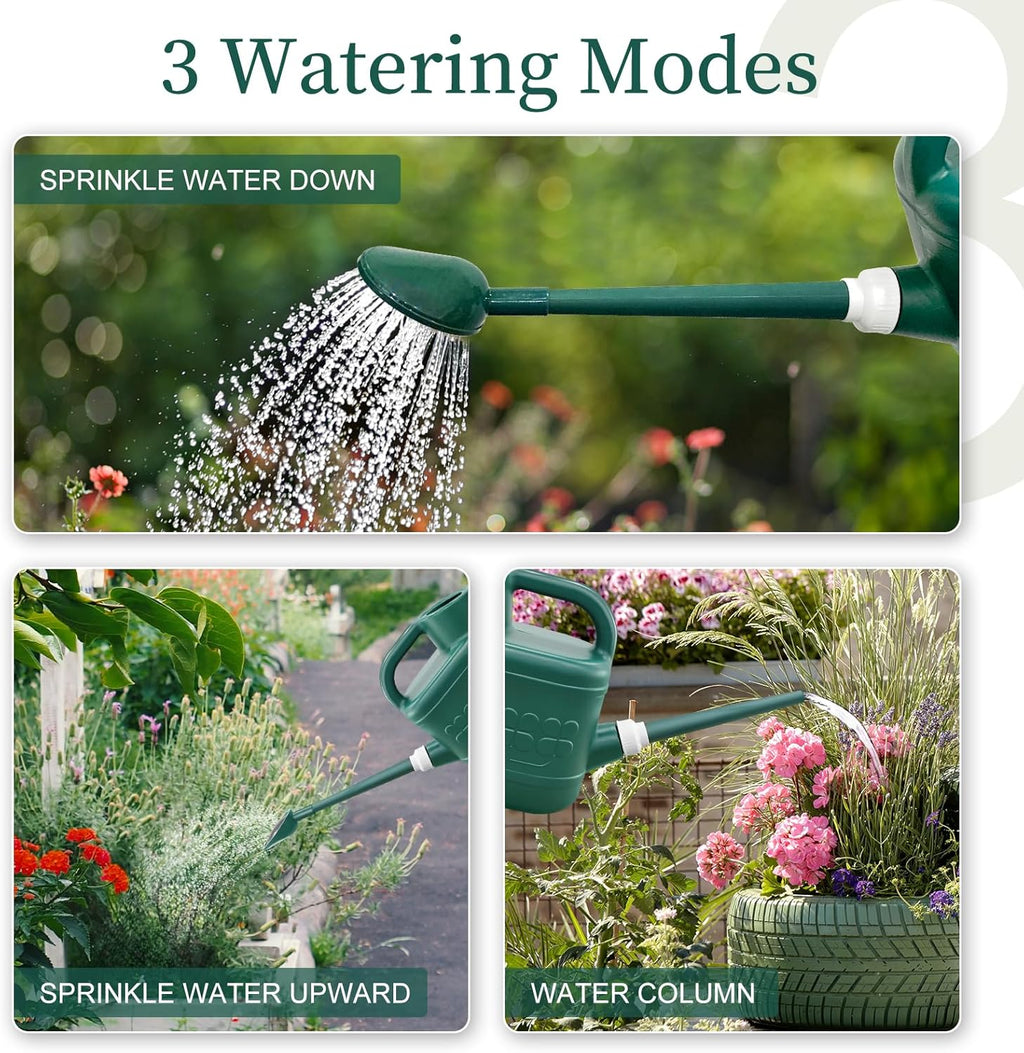 2 Gallon Watering Can, Garden Watering Can Outdoor, Plant Water Can with Removable Long Spout and Stainless Steel Spr... - Image 4