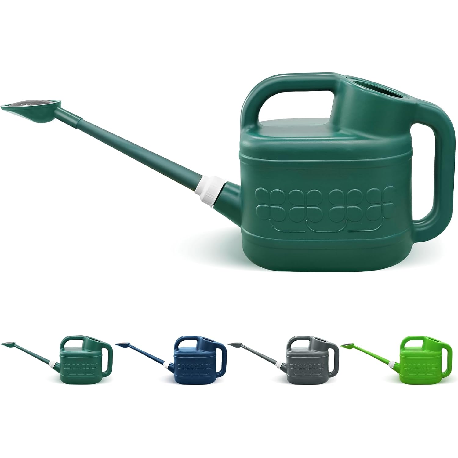 2 Gallon Watering Can, Garden Watering Can Outdoor, Plant Water Can with Removable Long Spout and Stainless Steel Spr...